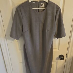 Anne Klein Classic Gray Midi Dress
